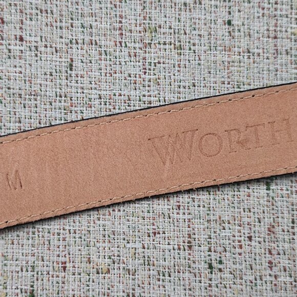Worth Women Belt Black Genuine Leather Waistband Size M Adjustable main image 8